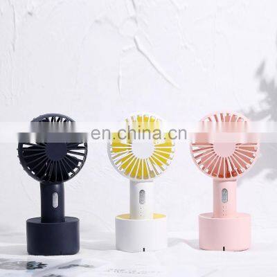 Travel Home USB Charge Battery Powered Air Cooling Fan Rechargeable Wireless Pocket Fan Portable Mini Desk Electric Fan