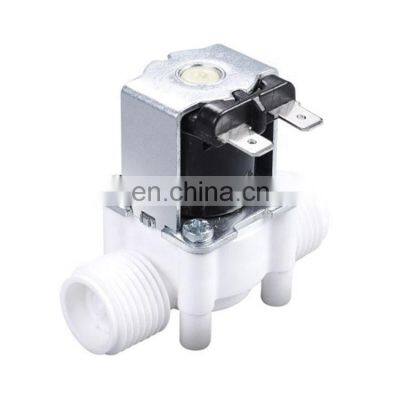 1/2 electric plastic solenoid valve 24v with thread connector for water dispenser