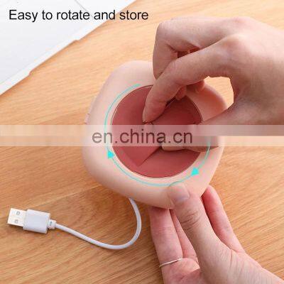 Data Cable Storage Box Multifunctional Rotatable Wire Organizer Travel Portable Round Headphone Protective Storage Case HomeTool photo-4