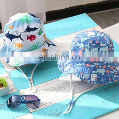 2022 New Summer Baby Sun Hat Children Outdoor Neck Ear Cover Anti UV Protection Beach Caps Boy Girl Swimming Hats For 0-8 Years photo-2