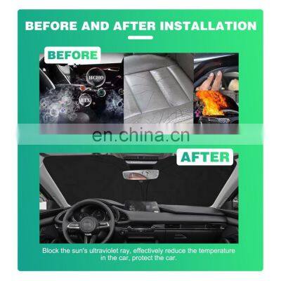Custom-fit Car Windshield Sunshade for ID 4 CROZZ Model 3 2017-2020 Car Curtains for Special Car Size 100% Custom-fit photo-3