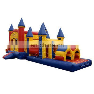 Customized cheap outdoor inflatable obstacles castle