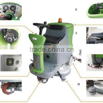 electric compact cheap commercial auto floor scrubber