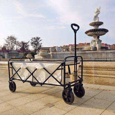 Utility Garden Wheel Barrow Heavy Duty Folding Wagon Extended Outdoor Camping Cart photo-5