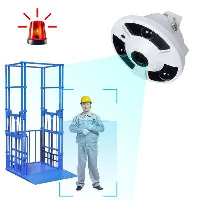 AI cargo elevator humanoid recognition camera security camera with solar panel