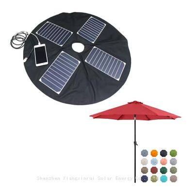 100W Customized Umbrella Shape Solar Panel Charger With USB Port for Power Supply on Beach Outdoor Restaurant Courtyard Terrace photo-2