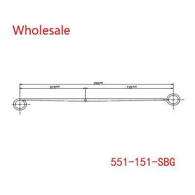 551-151-SBG Rear Axle parabolic spring of  Light Duty Vehicle Wholesale For Volkswagen