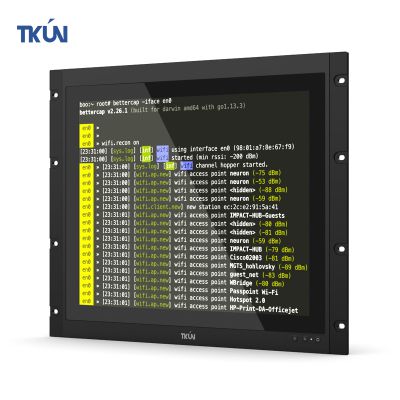 TKUN19inch Rack mounted industrial all-in-one machine1280*102410 point capacitive touch screen for Network cabinet