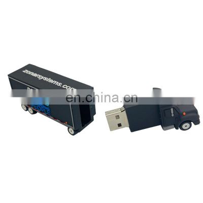 Cartoon Truck Shaped Usb Flash Drive 3.0 Custom Size Memory Stick Pen Drive