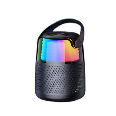 Home hifi audio speaker effect wireless karaoke small home ktv colorful led portable hands free outdoor audio player