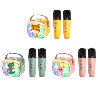 Portable Bluetooth Speaker Mini Karaoke Set Machine Home Party Song And Songs Toys Microphone For Girls Kids Portable Speaker