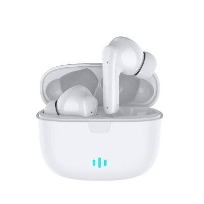 Smart futuristic design ear buds pods in ear wireless headset Bluetooth Noise Cancelling earphones with headphones power bank