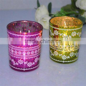 glass candle stand handicraft