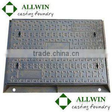 d400 ductile iron rectangle manhole cover 900x600