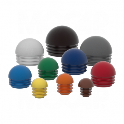 1 Inch 25mm Black Round Plastic Ball Head Tube Plug Cap Insert Furniture Glides