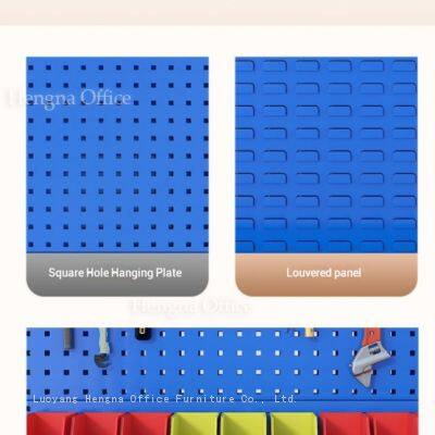 Rack en matériel de quincaillerie de grande capacité à 4 étages avec planche à chevilles monofaciale pour le stockage de l'atelier photo-4