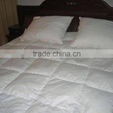Washed box stitch white eider duck bedding down quilt pink down comforter