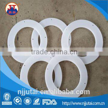 CNC machining white HDPE o seal ring