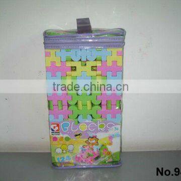 KID BLOCK TOYS,PLASTIC TOYS,124PCS BLOCK TOYS,BRICKS