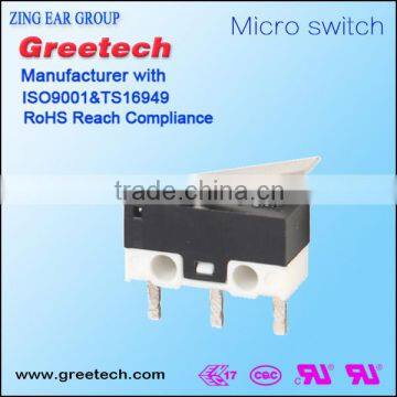 Zing Ear High Quality Hot Selling Small 2 ac Micro Switch