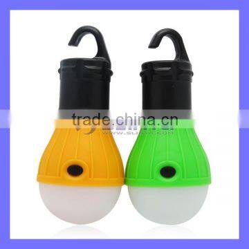 AAA Battery Operated LED Light Bulb Color Outdoor Hook Camp Lamp
