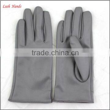 2016 Ladies Spring Fashion Grey All Kinds of Leather Hand Gloves With Ring photo-6