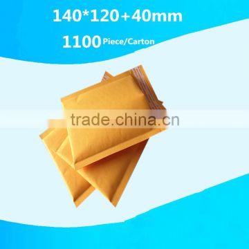 Polyethylene film bubble envelope china pocket envelope custom yellow padded kraft paper bubble envelopesed mailer bags