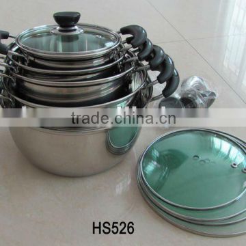 5pcs ss stock pot (16cm ~ 24cm)