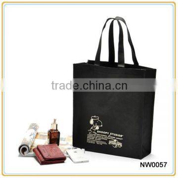 Black Non Woven Promotional Shopping Bag