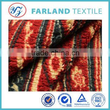 Single thick fabric for the lining retro style sherpa fleece fabric 100%polyester knitted textile fabric for keep warm