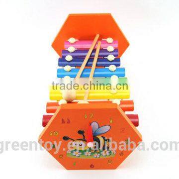 Kids musical wooden tone block toy , wholesale wooden tone block