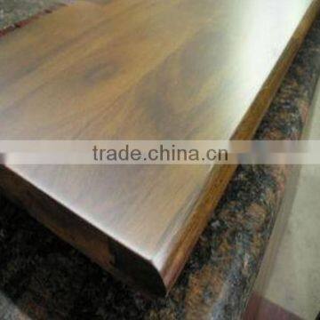 smooth acacia lumber staircase treads