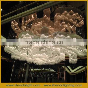 new arrival crystal ceiling light for shopping mall project