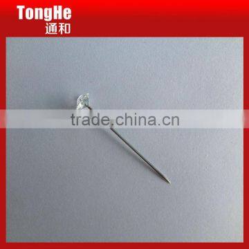 Clear Plastic Crystal Diamond Stick Pin for Hijab