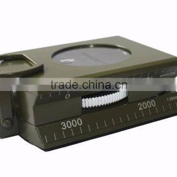 Metal Waterproof and Shockproof Compass Zinc Alloy Material Military Green photo-2