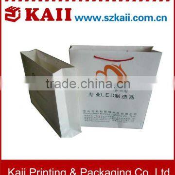 offset printing durable white paper bag