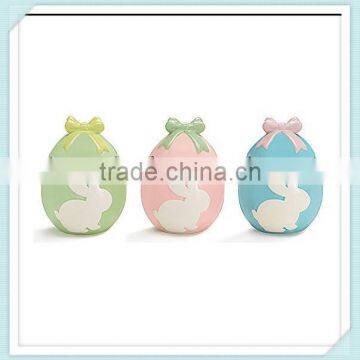 Ceramic Easter Bunny Planter with Removable Lid