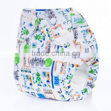 New Coming Printed One Size Waterproof Cheap Washable Diapers For Babies photo-6
