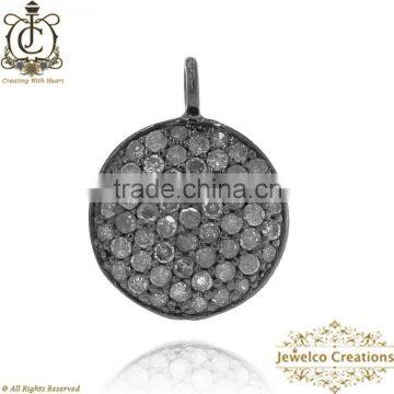 Diamond Small Charm Wholesale Jewelry, 925 Silver Diamond Charm Pendant, Wholesale Charm Jewelry Suppliers, Jewelry Supplier