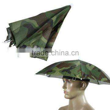 Fordable HeadBand Ajustable SunShade Umbrella Hat Cap Sun Shade for Camping Fishing Hiking Festivals Outdoor Brolly photo-3