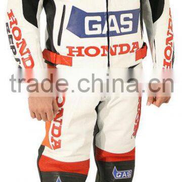 HRC Honda Repsol Motorcycle Racing Suit Leather Suit 2 Pc