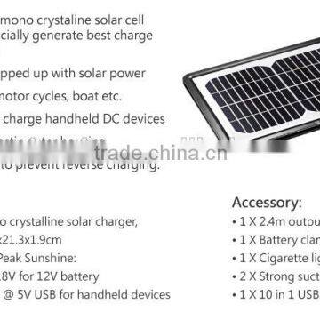 5V Solar Battery Charger for Mobile Phone/ Solar Car Battery Charger photo-6
