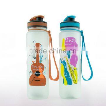 Flower Series 1000ml capacity sport water bottle