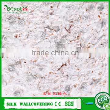 liquid plant fibre decor wall coating silk plaster wall covering