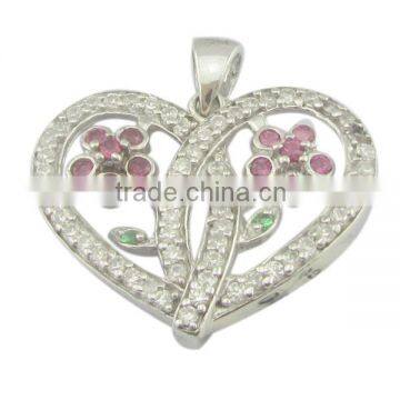 wholesale elephant heart silver jewelry pendant /jewelry charm