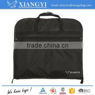 Easy carry folding travel suit or garment bag with shoes bag