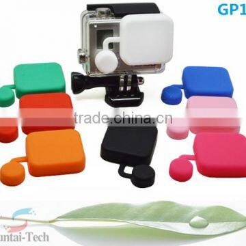 Hot sale Gopros accessories colorful Silicone Cap for the housing of Go Pro He ro3+ only,protective cap for gopros,GP132
