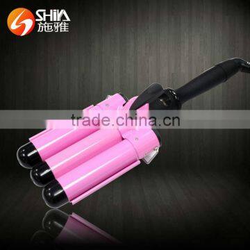 LCD three barrel styler hair curler,triple barrel magic tec hair curler,hair curling irons waver styler                        
                                                Quality Choice