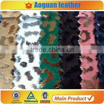 2015 newest popular metalic suede fabric T9503 for shoes upper china factory