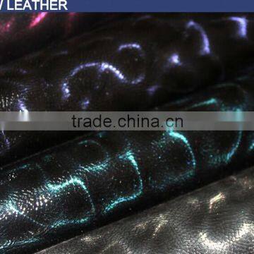 2015 Hot Selling 3D Fluore Scence Snake Pattern of PU Leather for Bag A1397 photo-2